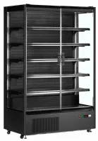 Vitrine réfrigérée professionnelle noire 2 portes vitrées positive - pc1250b - tefcold - Tefcold - PC1250B
