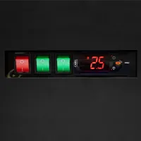 Photo 3 - Vitrine réfrigérée noire 4 portes vitrées positive - pc2500b - tefcold - Tefcold - PC2500B