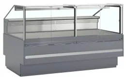 Vitrine de service ventilée professionnelle grise RAL7015 positive réserve 469 l 1660 mm - SOCB18782A - Tefcold - Tefcold - SOCB18782A