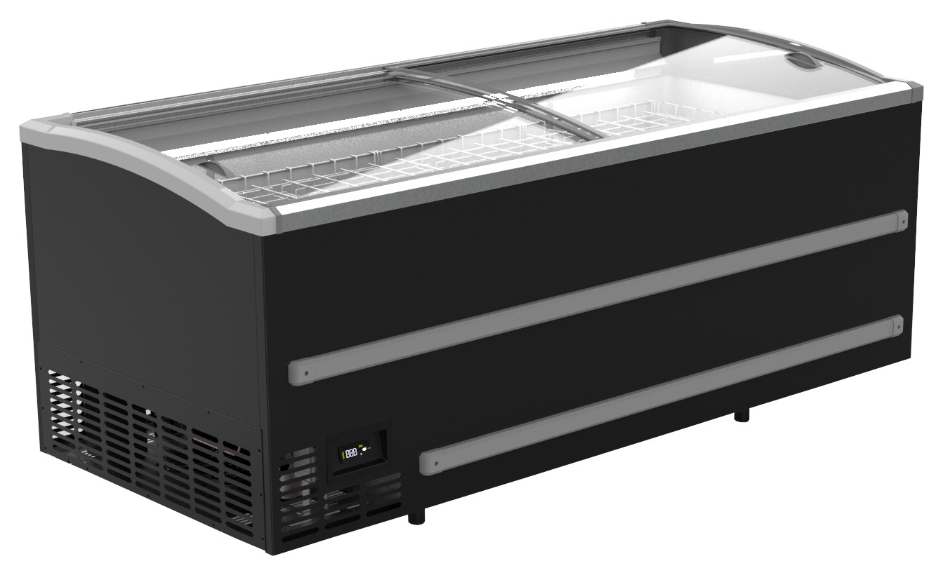 Congélateur bahut professionnel noir 1372 L dégivrage automatique - 7072.0115 - Combisteel