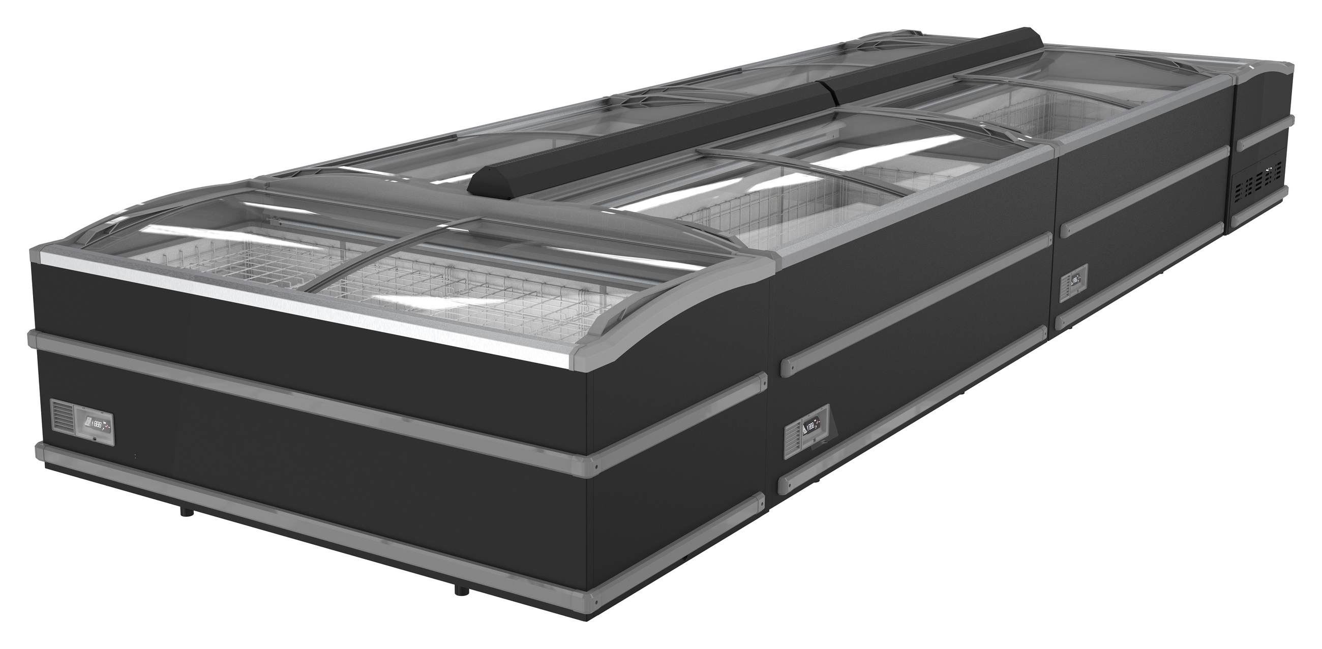Congélateur bahut professionnel noir 1372 L dégivrage automatique - 7072.0115 - Combisteel en cuisine professionnelle