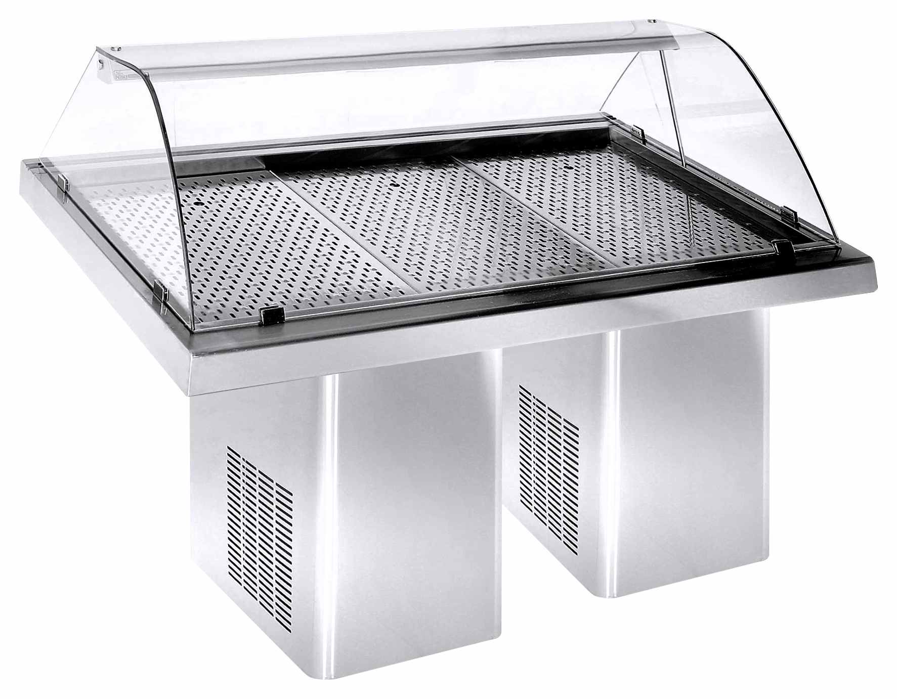 Vitrine réfrigérée professionnelle de poisson 1880 mm - 7083.0015 - Combisteel