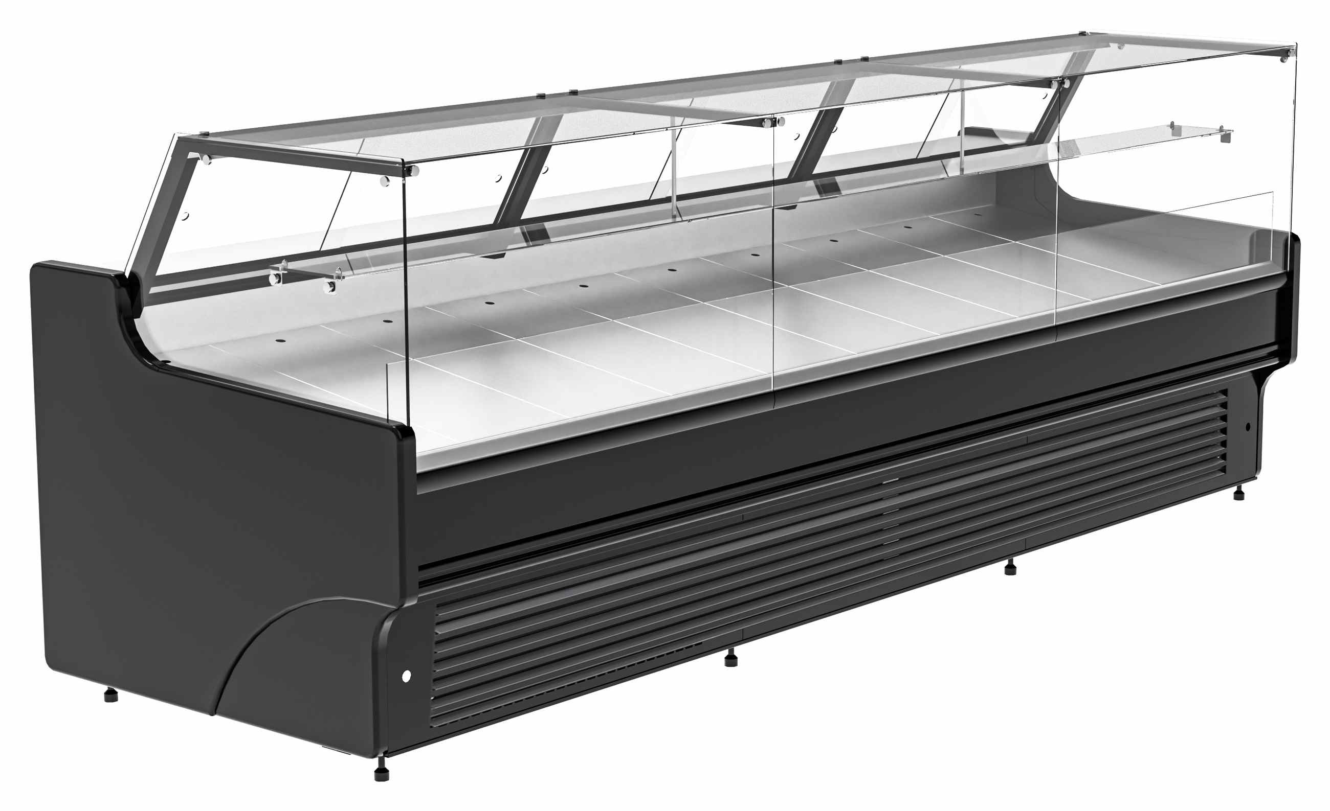 Vitrine réfrigérée noire ventilée 0/+5 °C avec réserve 1955 mm - 7090.0235 - Combisteel