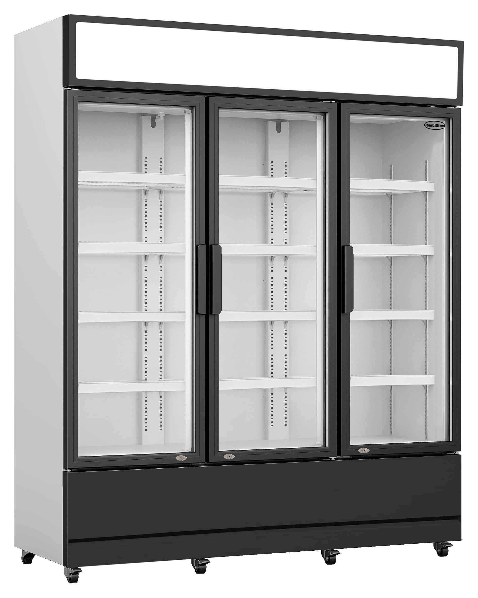Réfrigérateur professionnel 3 portes vitrées positif 1600 mm - 7455.2110 - Combisteel