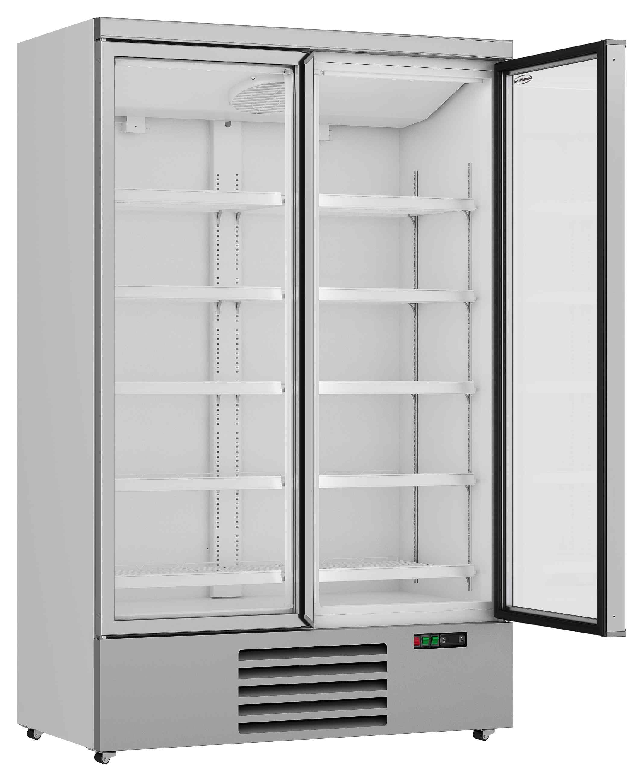 Réfrigérateur professionnel blanc 2 portes vitrées positif 1253 mm hauteur 2003 mm - 7455.2200 - Combisteel en cuisine professionnelle