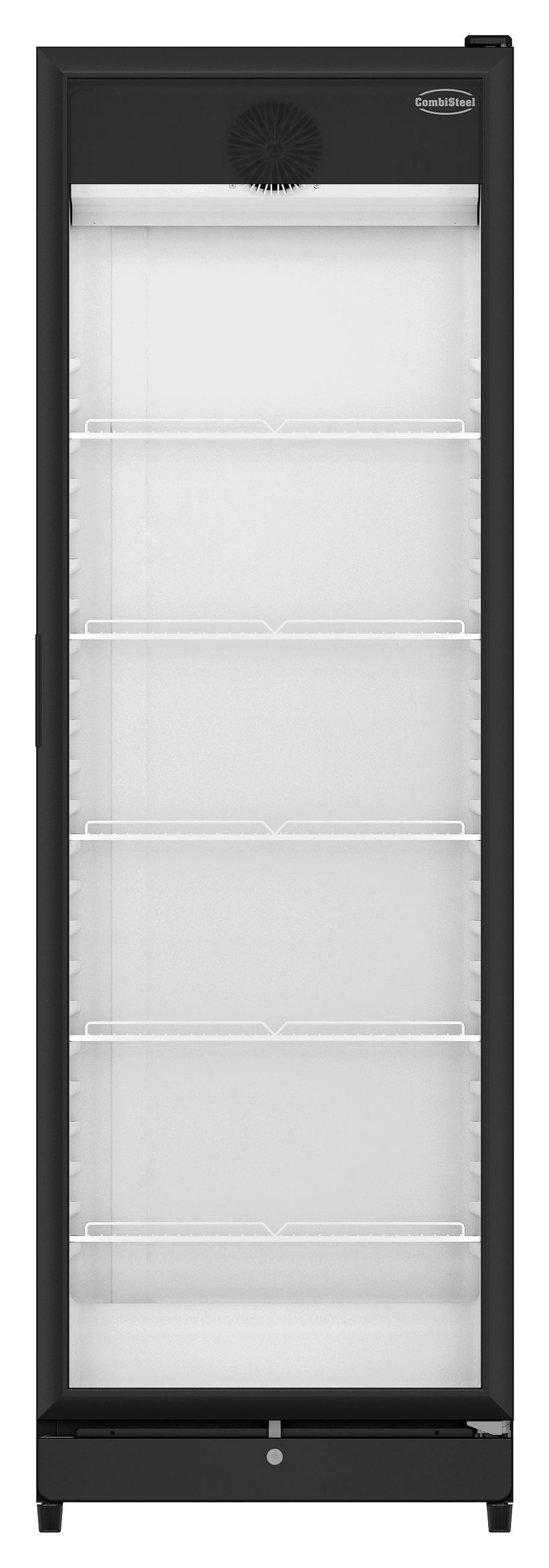 Réfrigérateur professionnel à poser 1 porte vitrée noir 354 L positif - 7455.3130 - Combisteel en cuisine professionnelle