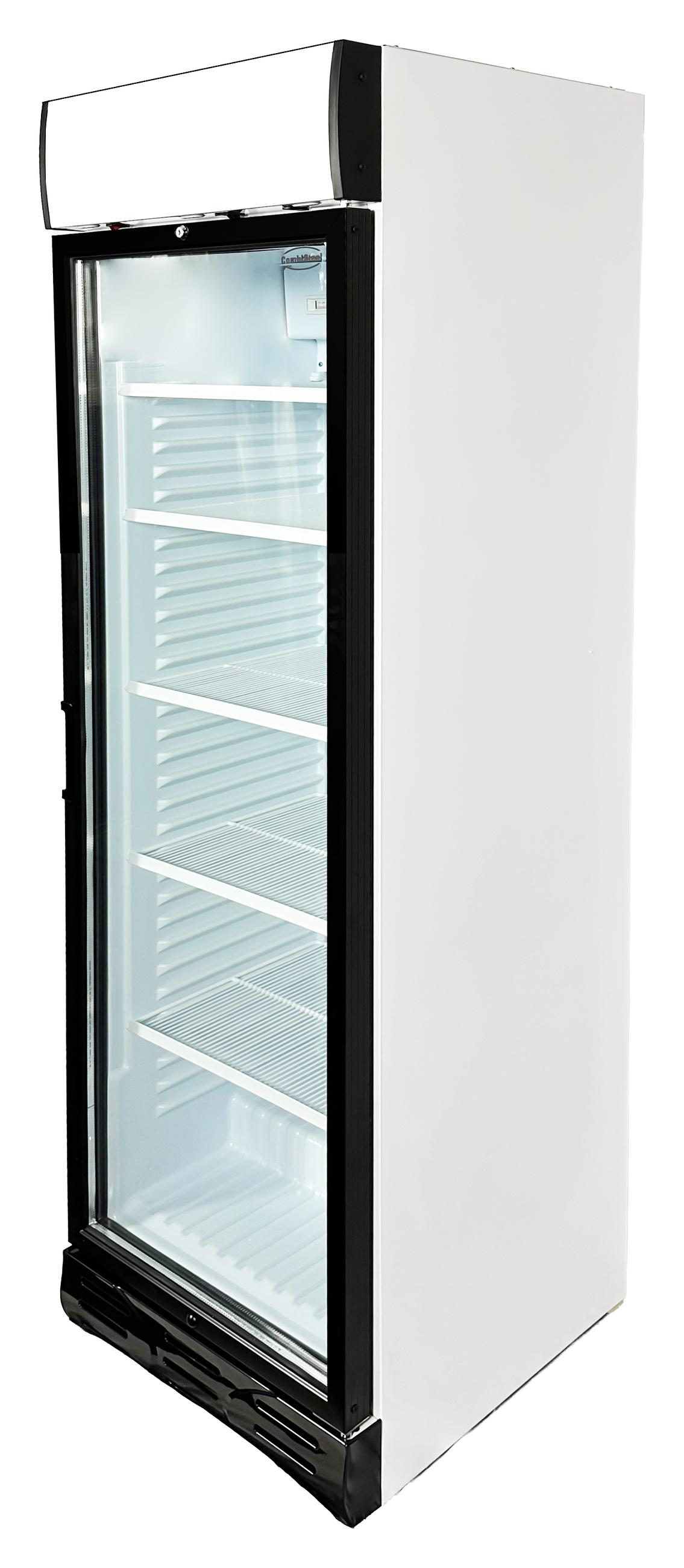 Réfrigérateur professionnel 1 porte vitrée blanc 382 L positif charnière à droite - 7464.0085 - Combisteel en cuisine professionnelle