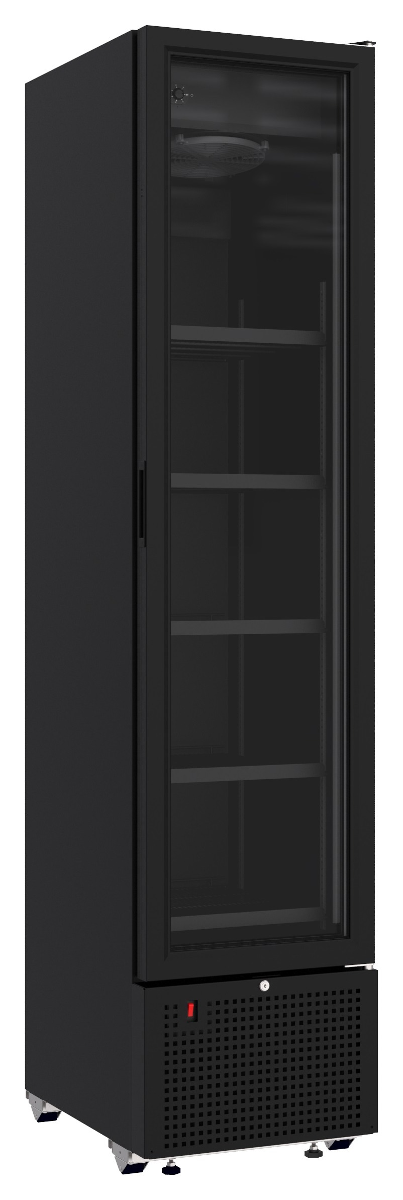 Réfrigérateur professionnel 1 porte noir 348 L positif - 7464.0210 - Combisteel