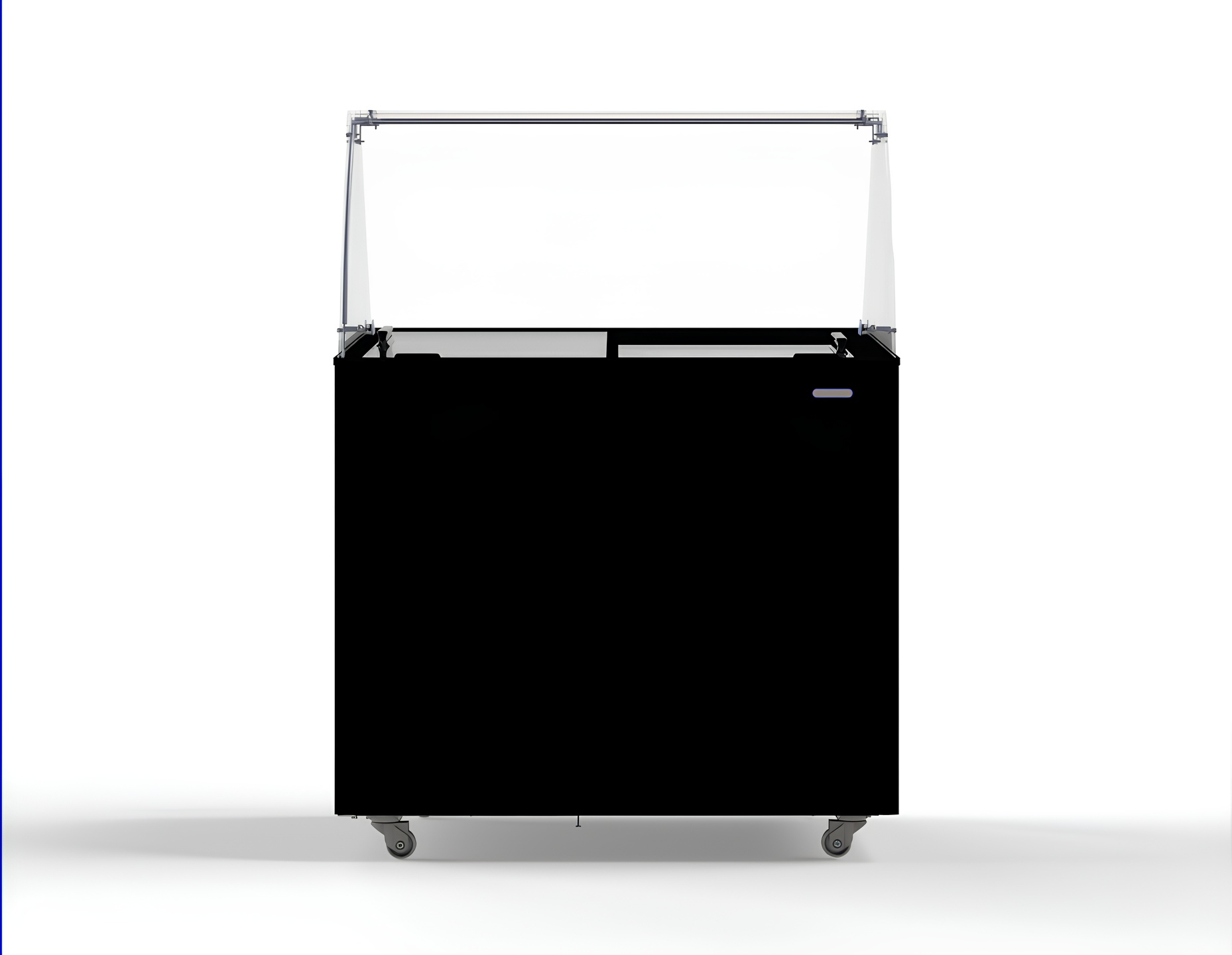 Vitrine à crème glacée professionnelle noire 6 bacs de 5 L 231 L 909 mm - 7472.0124 - Combisteel en cuisine professionnelle