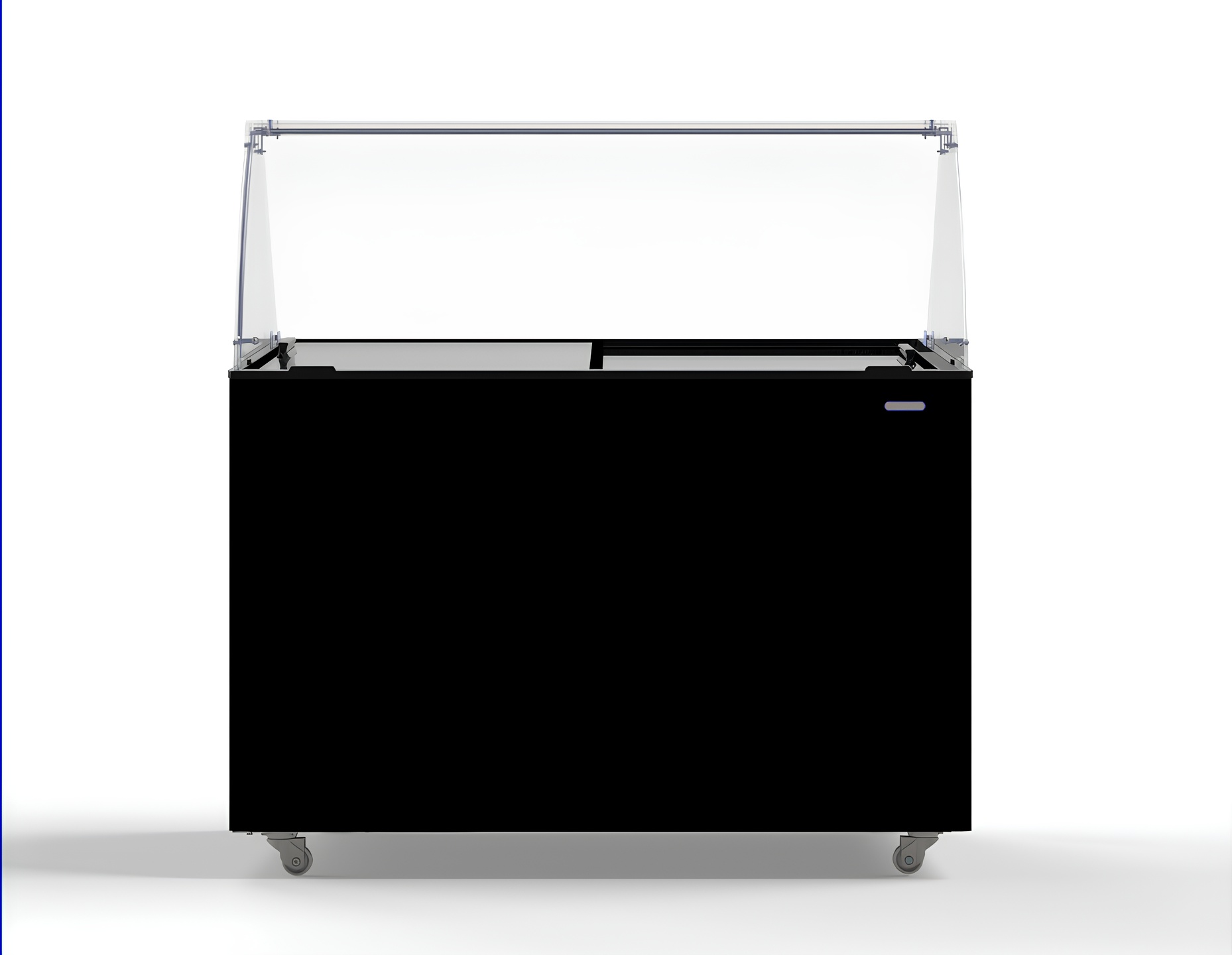 Vitrine à crème glacée professionnelle noire 8 bacs de 5 L 355 L 1184 mm - 7472.0129 - Combisteel en cuisine professionnelle