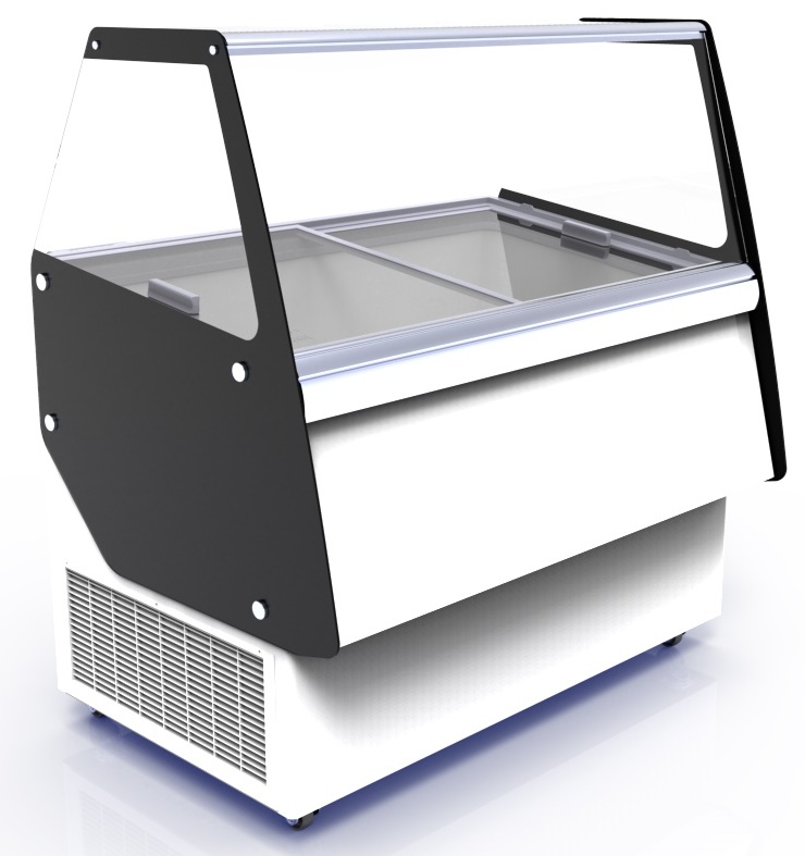 Vitrine à crème glacée professionnelle 540 L négative 1664 mm - 7472.0145 - Combisteel