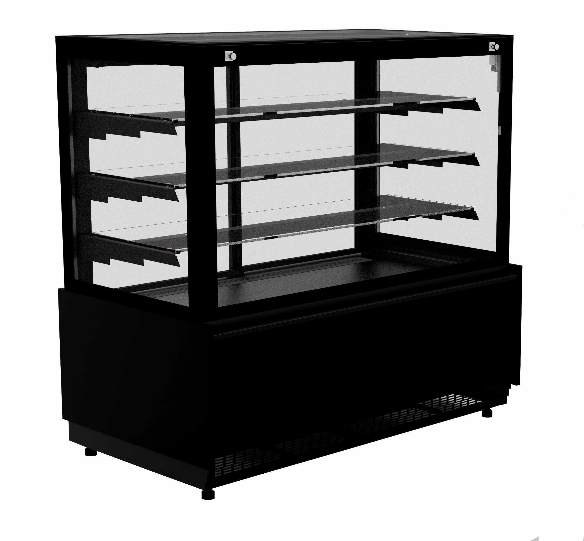 Vitrine réfrigérée professionnelle noire positive 1437 mm - 7486.0095 - Combisteel