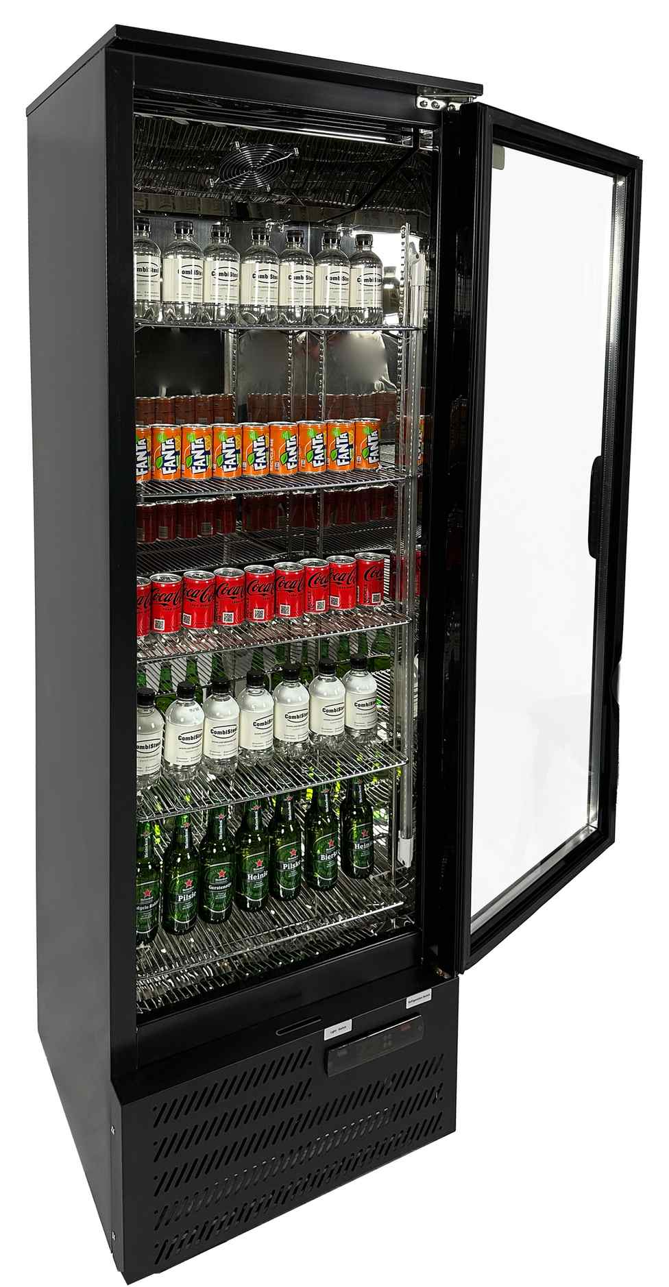 Réfrigérateur de bar professionnel 1 porte noir 293 L positif - 7526.0300 - Combisteel en cuisine professionnelle