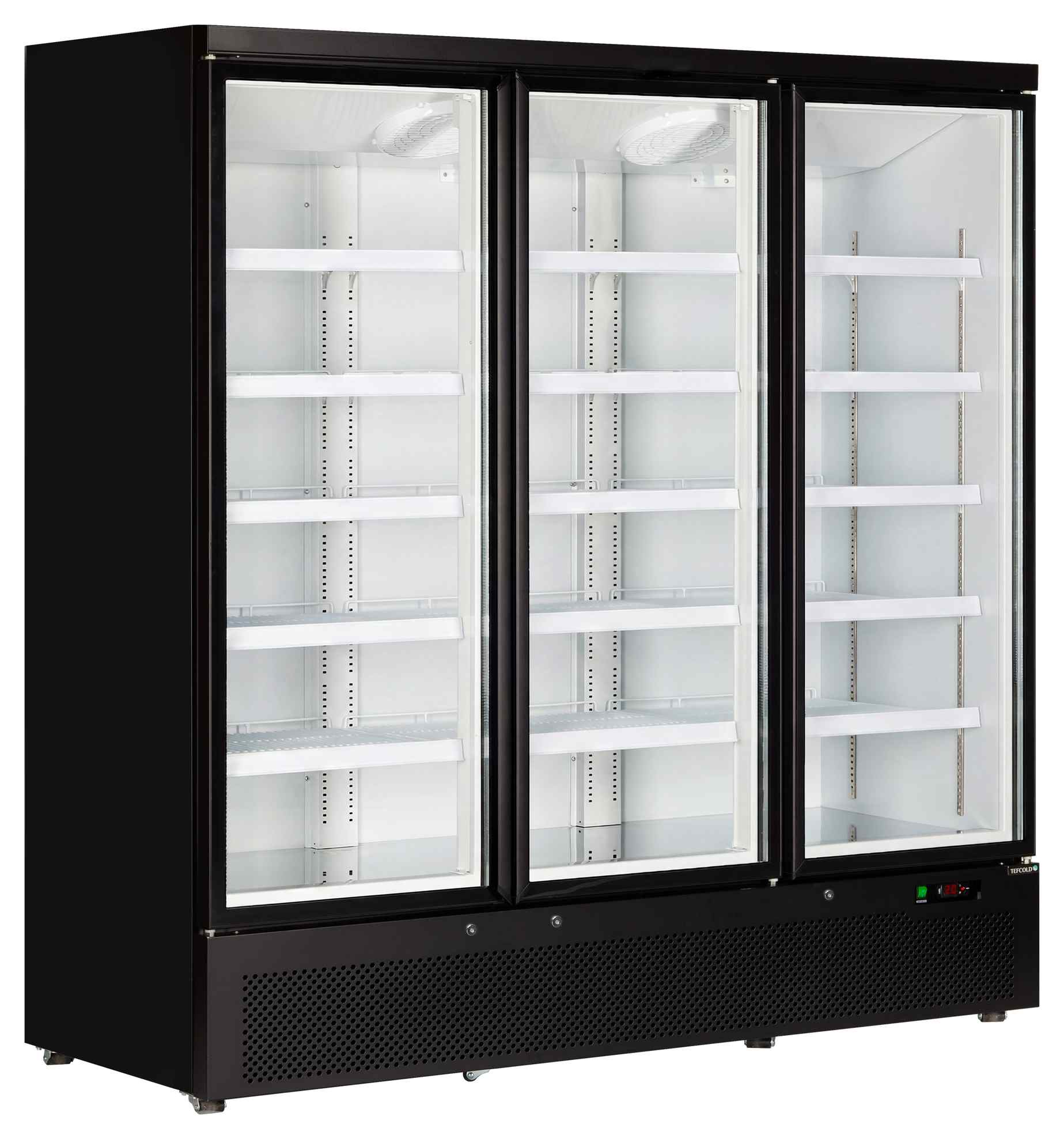 Vitrine réfrigérée professionnelle blanche 3 portes vitrées positive - Atom Maxi C3DB - Tefcold