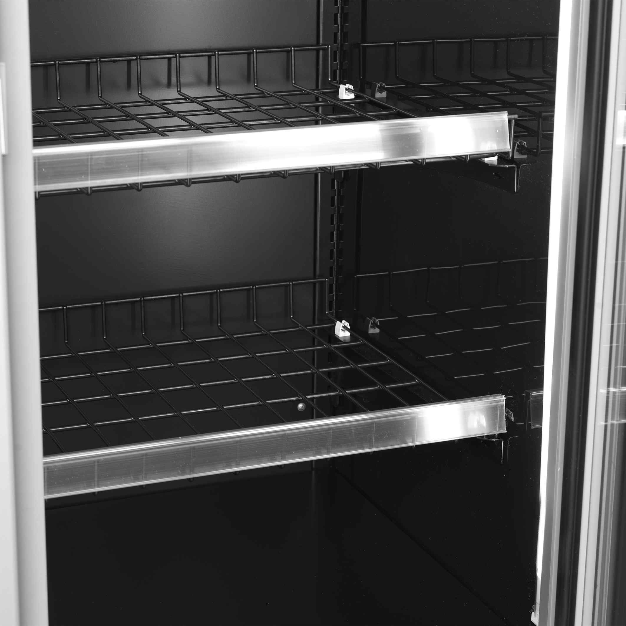 Vitrine réfrigérée négative noire 2 portes vitrées - EXTRA1250FD - Tefcold en cuisine professionnelle