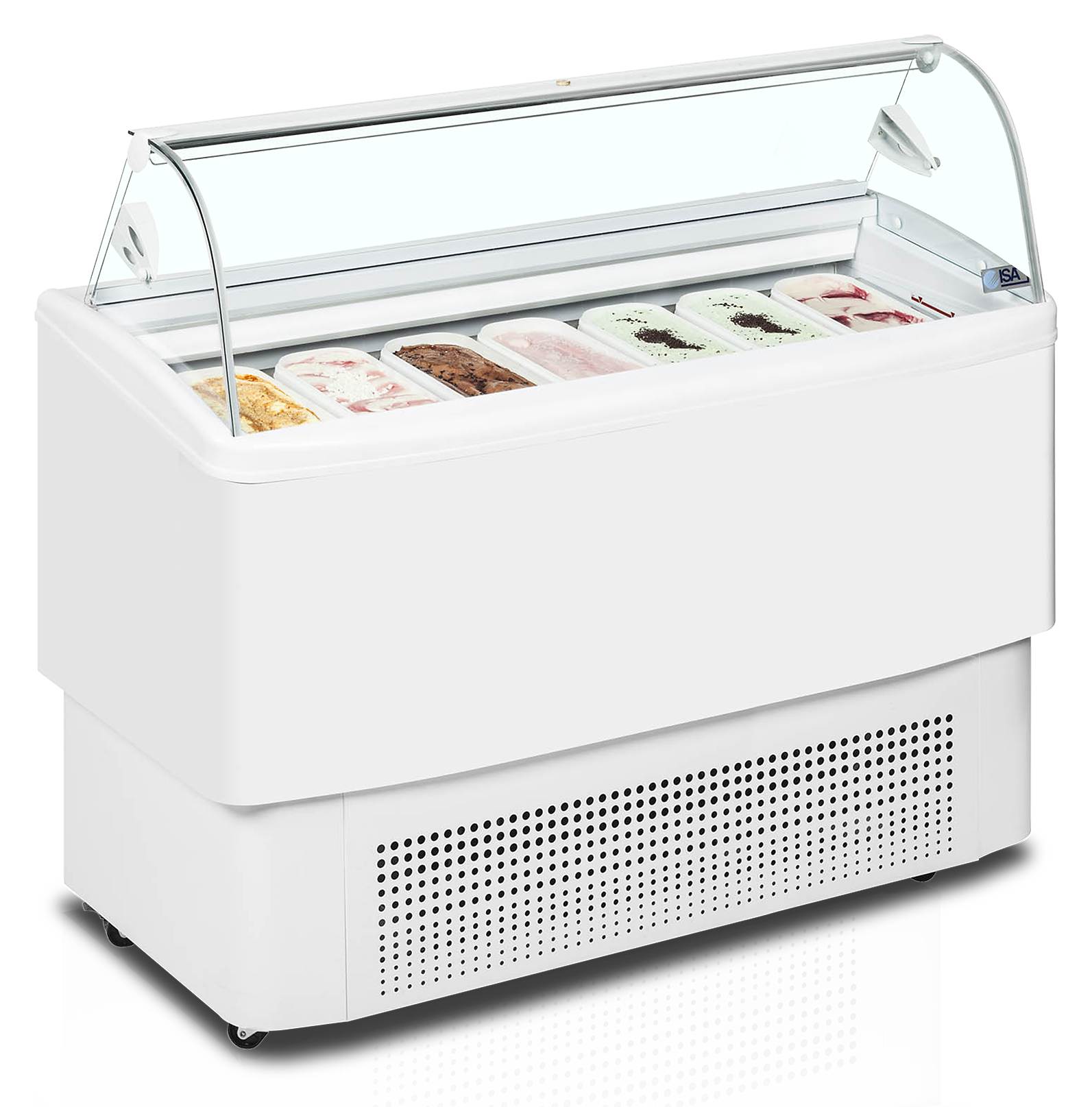 Vitrine professionnelle à glace ventilée pour Napoli -18 à -14 °C - FIJI 7 - Tefcold