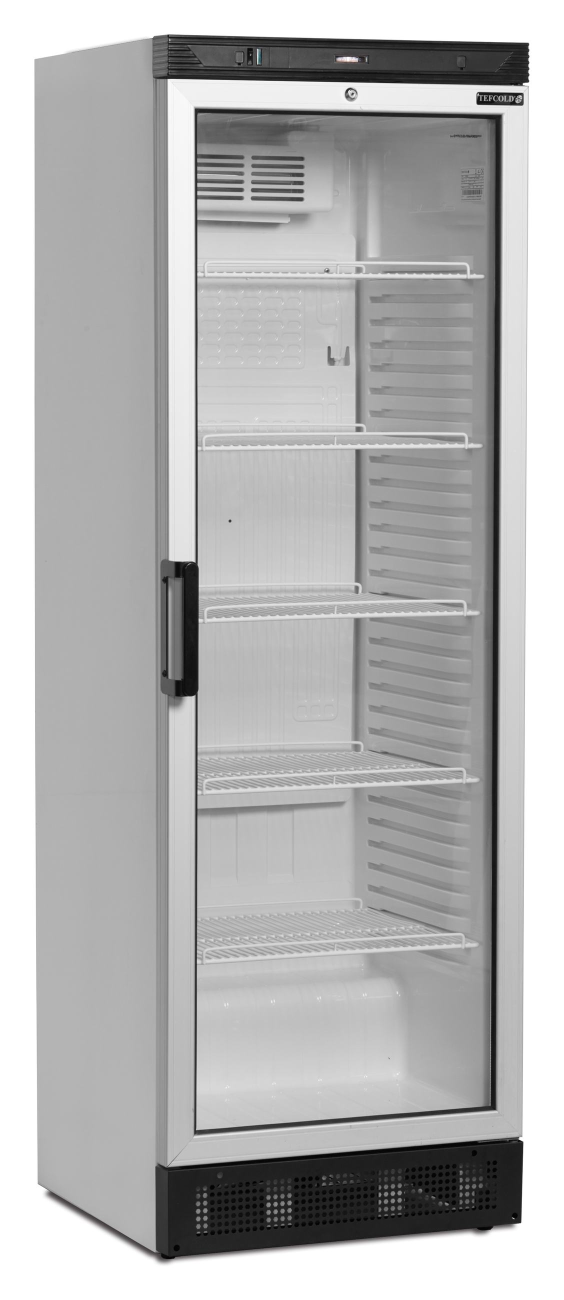 Équipement professionnel 1 porte vitrée blanc positif - FS1380 - Tefcold