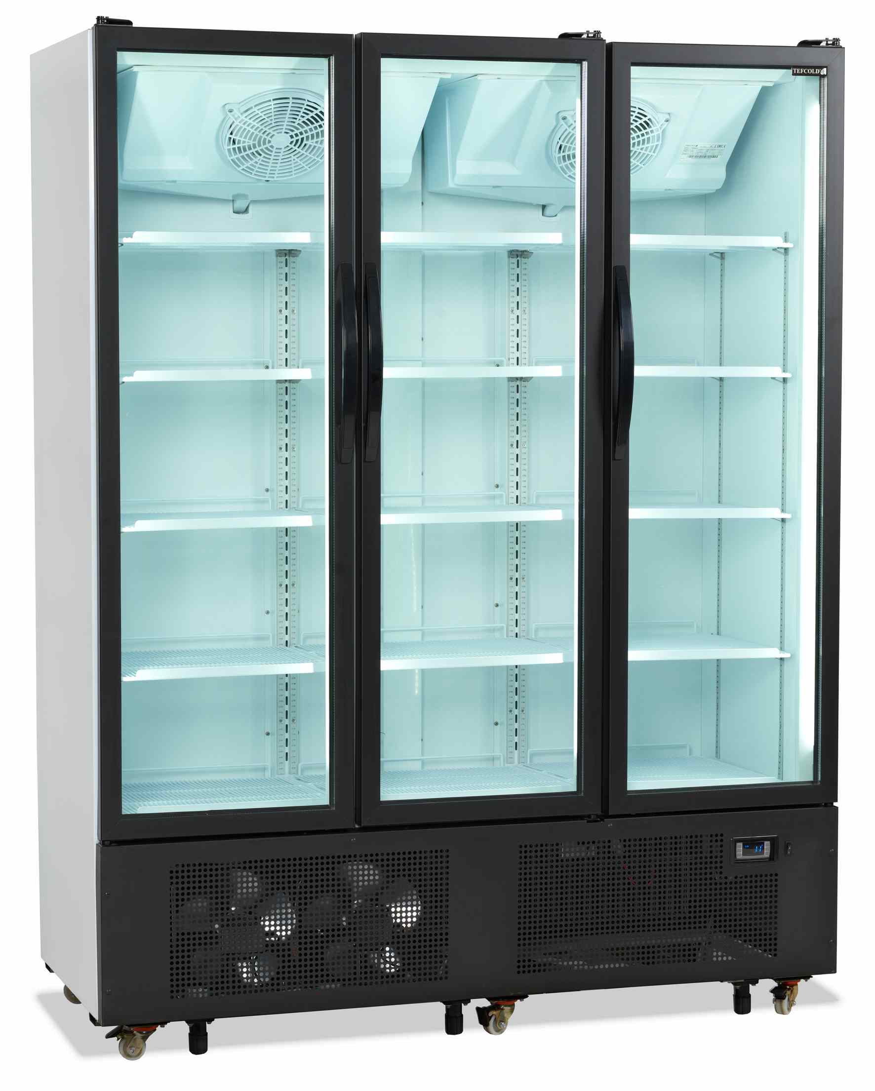 Vitrine réfrigérée professionnelle Blanche 3 portes vitrées positive - FS1600H - Tefcold