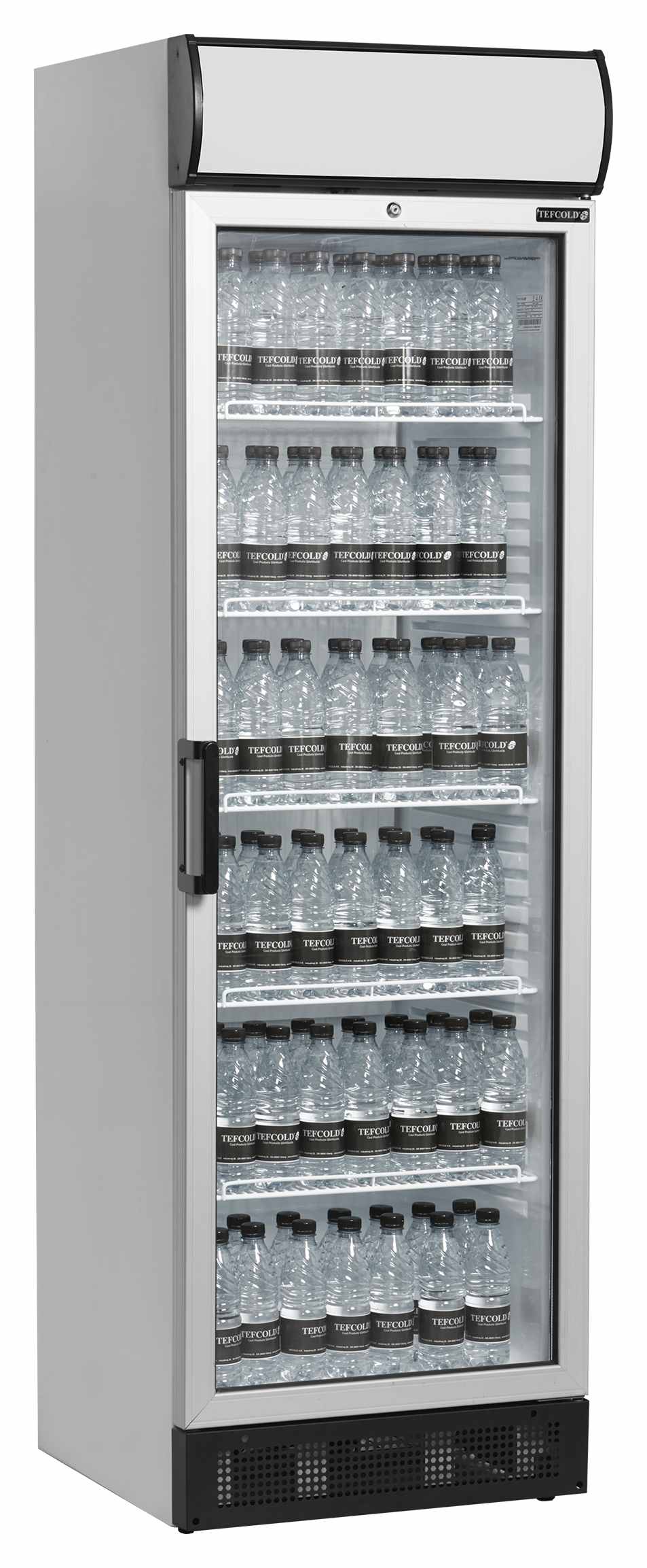 Vitrine réfrigérée professionnelle 1 porte vitrée blanche positive - FSC1380 - Tefcold en cuisine professionnelle