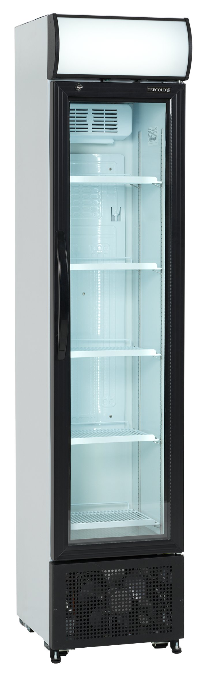 Réfrigérateur à boissons professionnel 1 porte vitrée blanc positif - FSC175H - Tefcold