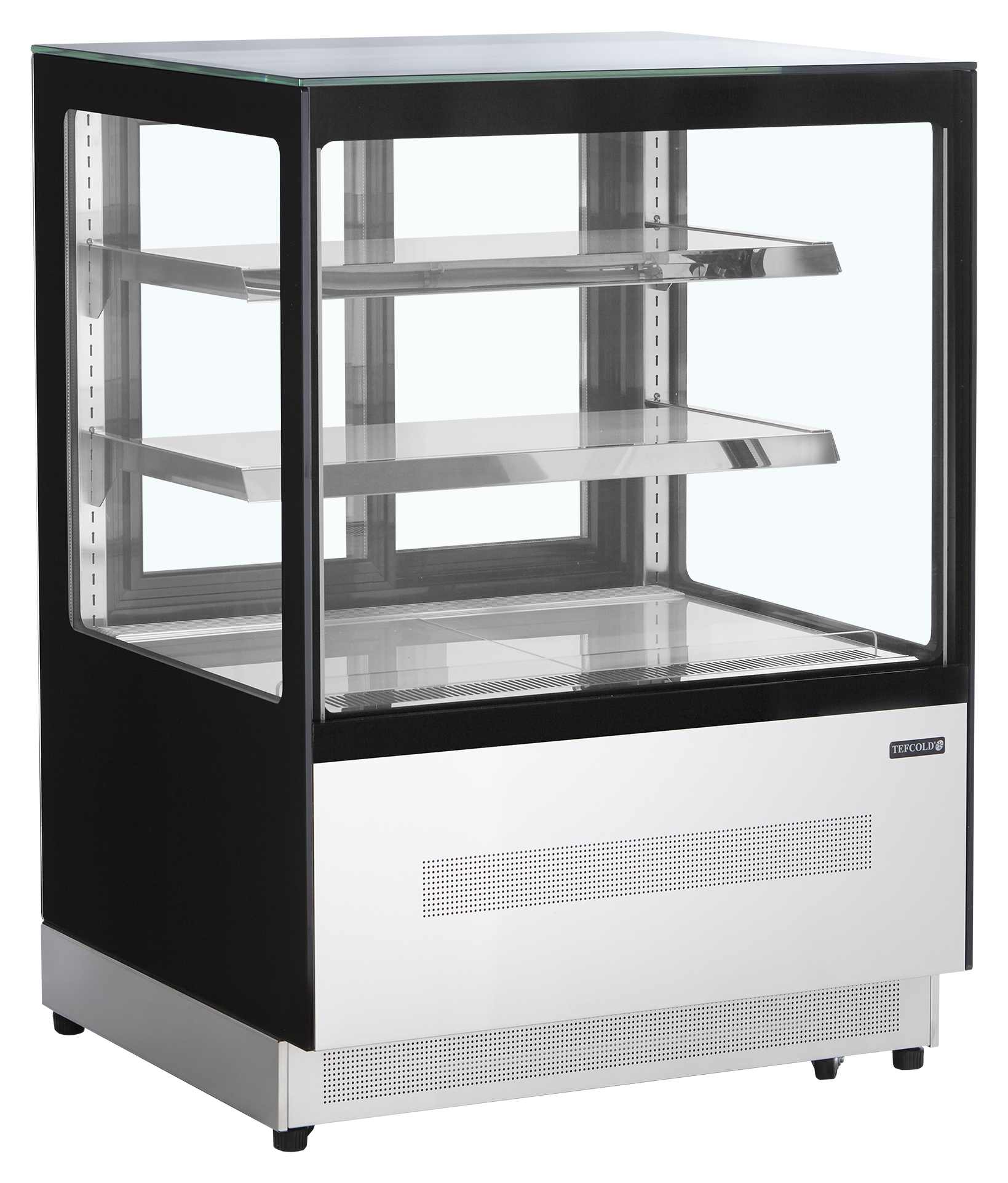 Vitrine réfrigérée professionnelle 140 L noire brillant positive 1660 mm - LPD900F/BLACK - Tefcold