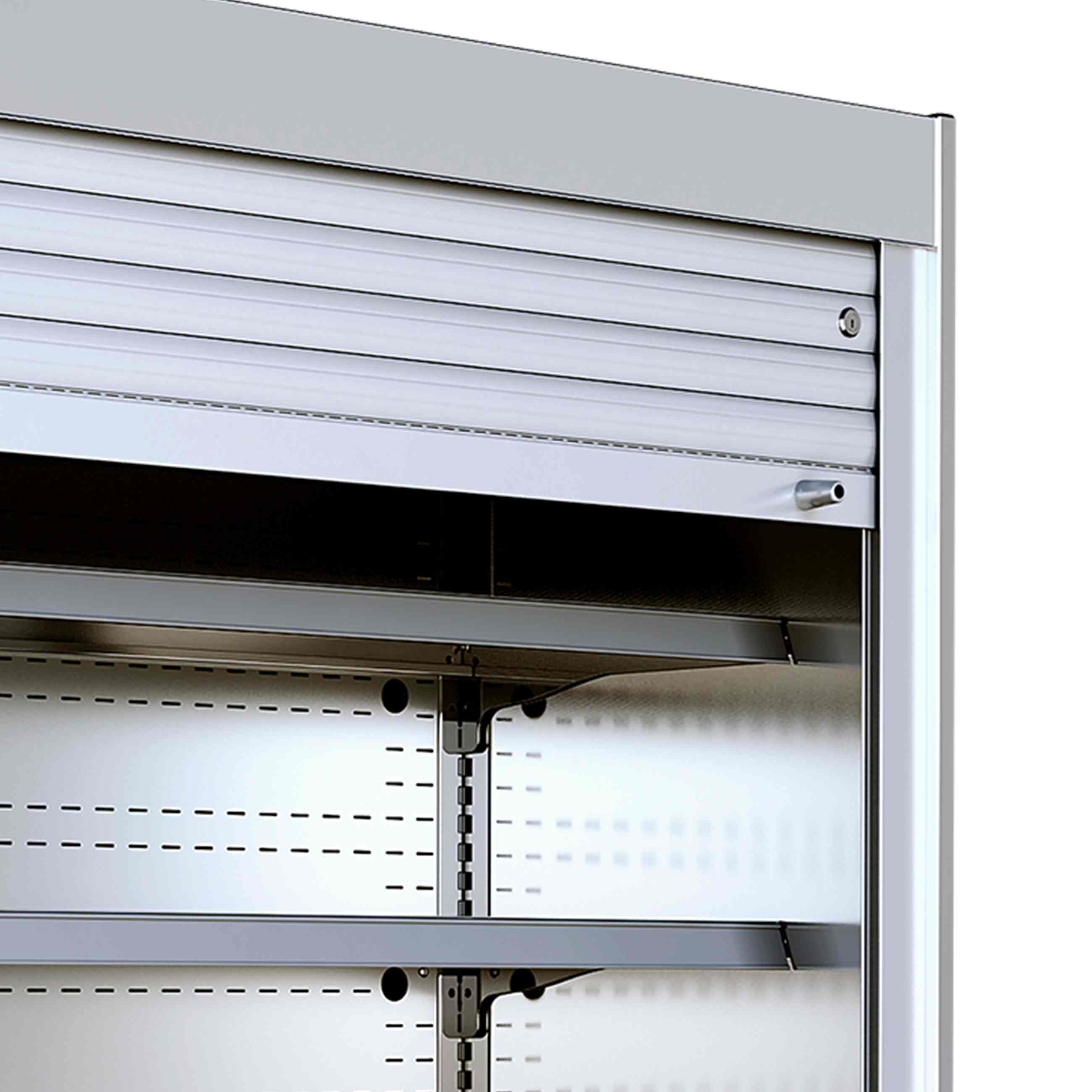 Vitrine multiniveaux professionnelle inox positive à volet de sécurité manuel capacité 370 L - MCX90M - Tefcold en cuisine professionnelle