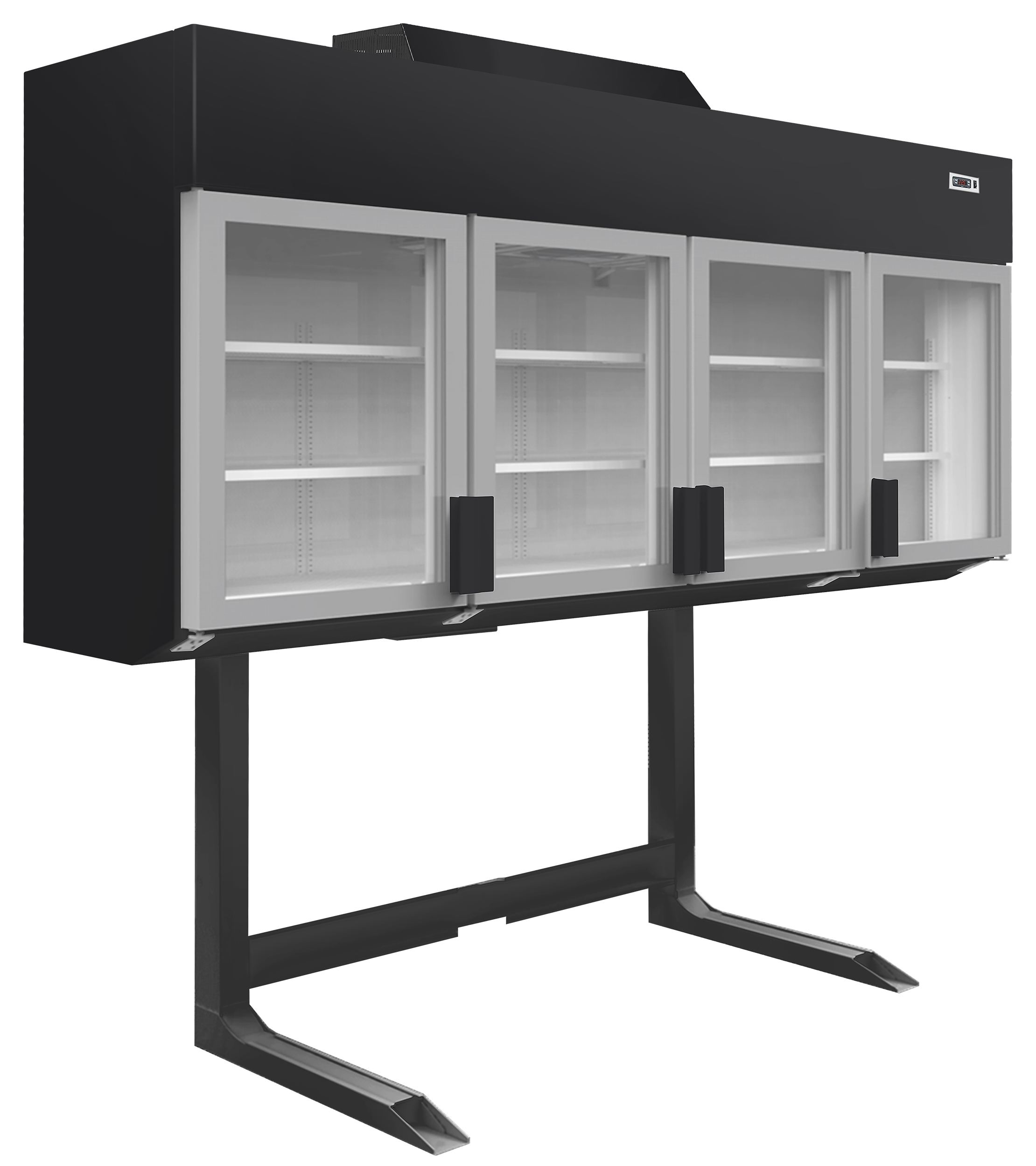Armoire frigorifique professionnelle blanche 4 portes vitrées positive et négative - MTF250B VS - Tefcold