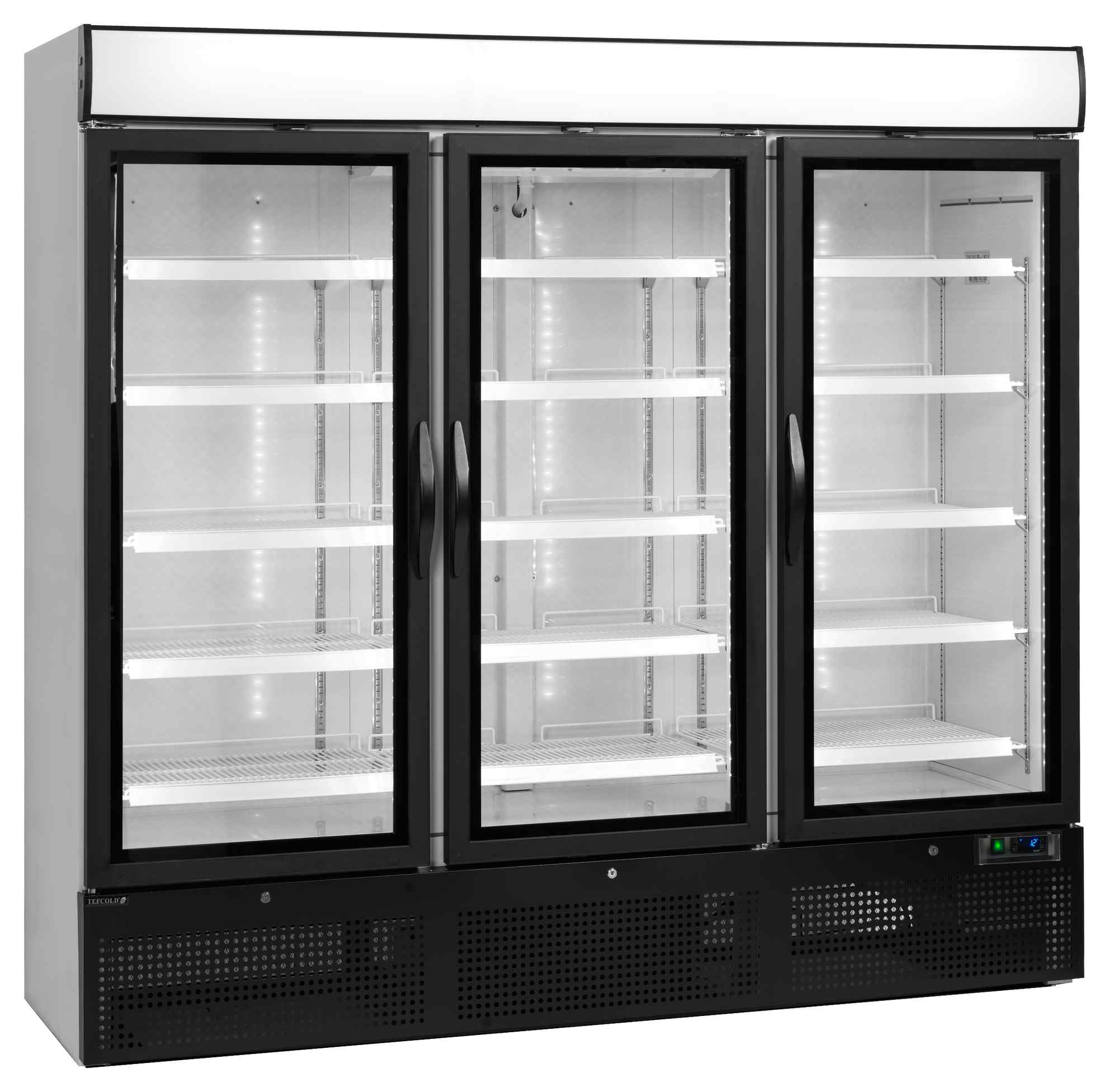 Armoire réfrigérée professionnelle blanche 3 portes vitrées positive - NC7500G - Tefcold