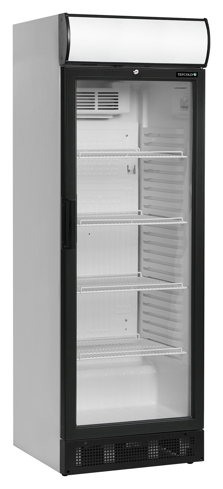 Cellier professionnelle 1 porte vitrée blanche positive - SCU1280CP - Tefcold