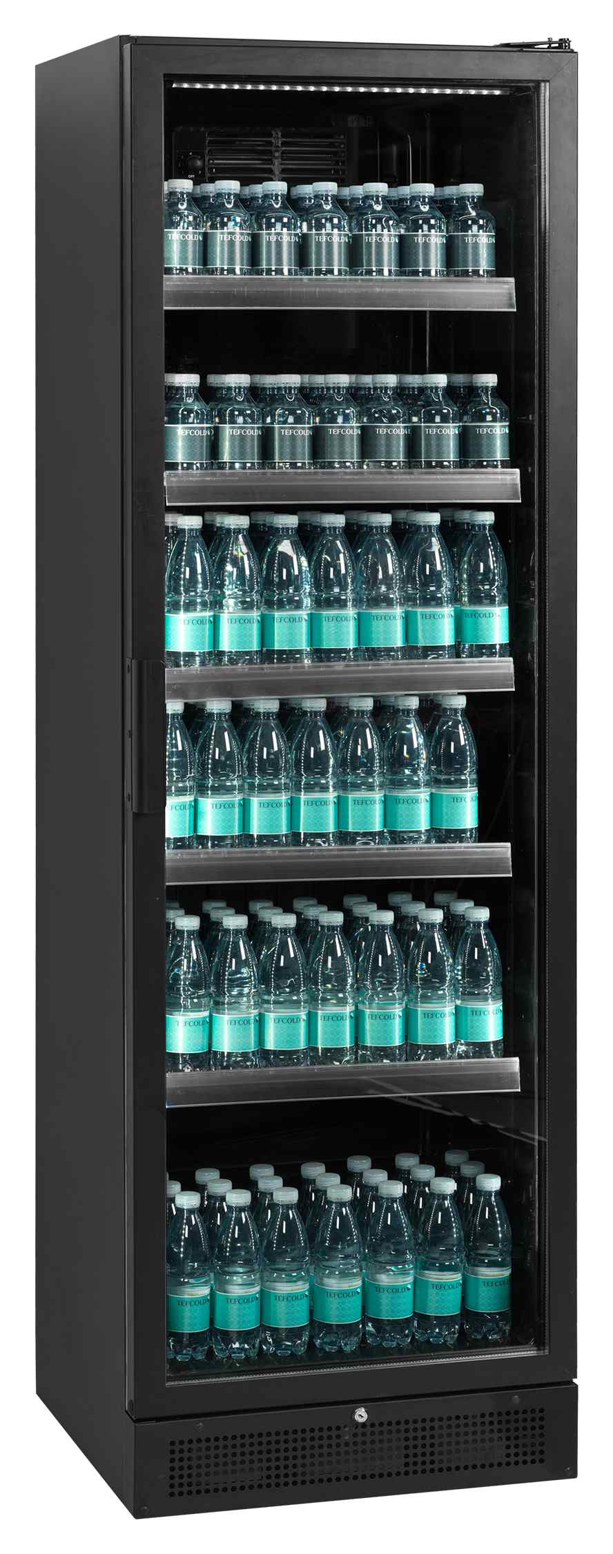 Vitrine réfrigérée professionnelle 1 porte vitrée noire positive - SCU1425H - Tefcold en cuisine professionnelle