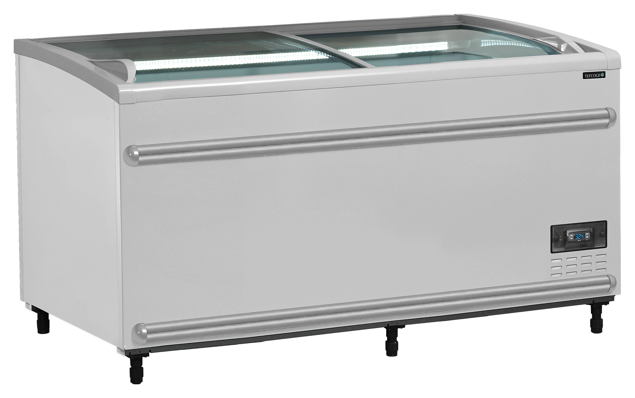 Meuble réfrigéré professionnel avec couvercles coulissants incurvés 422 l - SFI145-CF VS - Tefcold