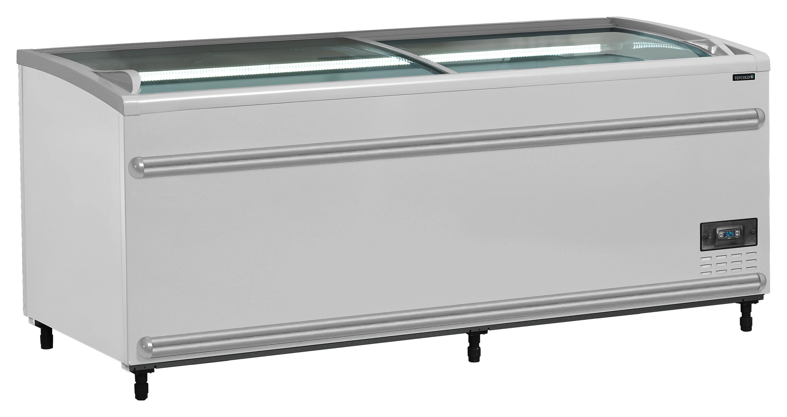 Vitrine réfrigérée professionnelle avec couvercles coulissants incurvés 500 l - SFI185-CF VS - Tefcold