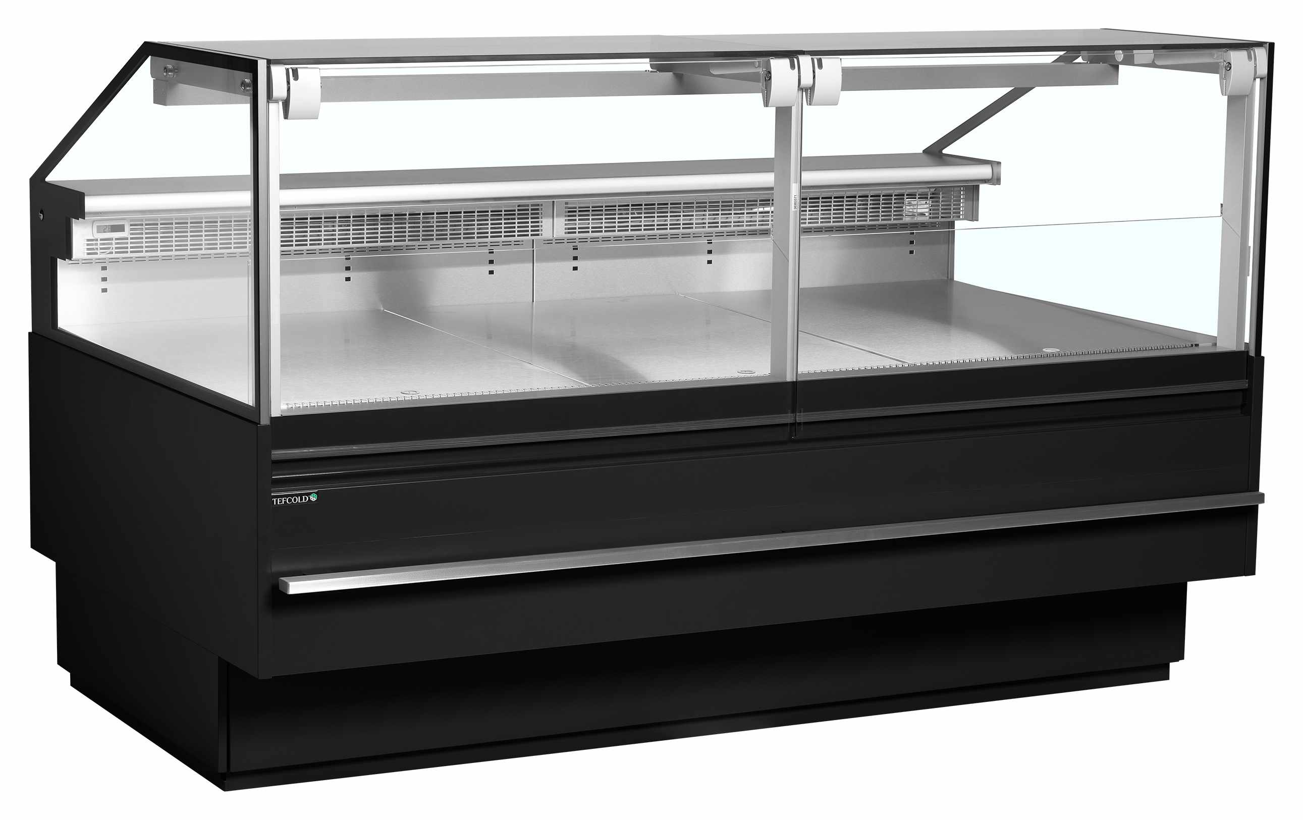 Vitrine de service premium positive avec réserve noire 900 mm - SOCA18790B - Tefcold