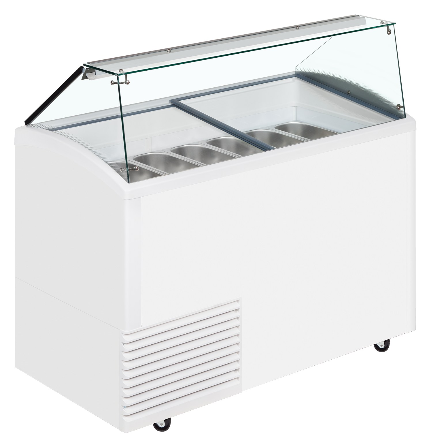 Congélateur professionnel à crème glacée ouvert 342 l capacité -20 à -14 °C 1660 mm - UDRS10 - Tefcold