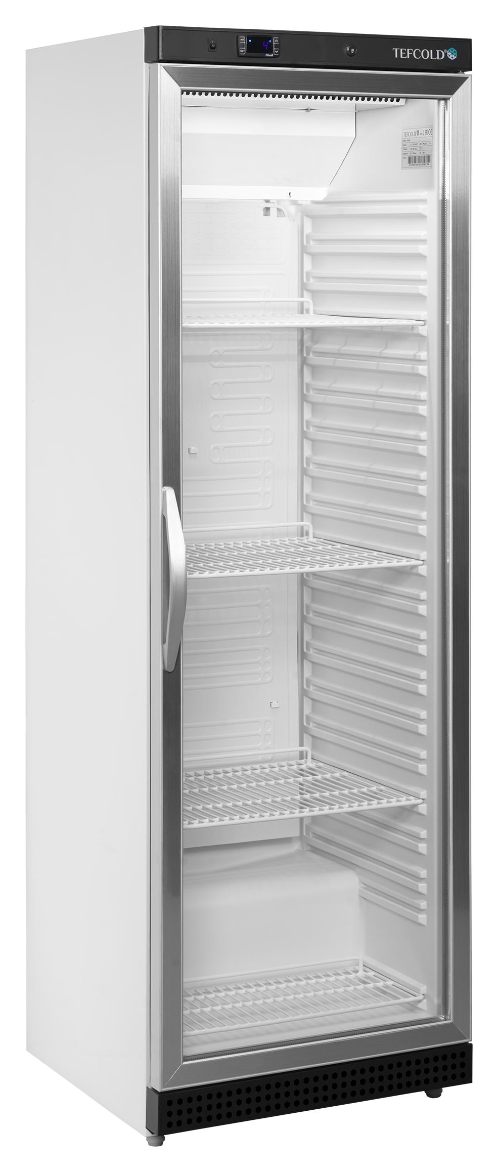 Meuble réfrigéré professionnel 1 porte vitrée Blanc positif 350 l - UR400G - Tefcold
