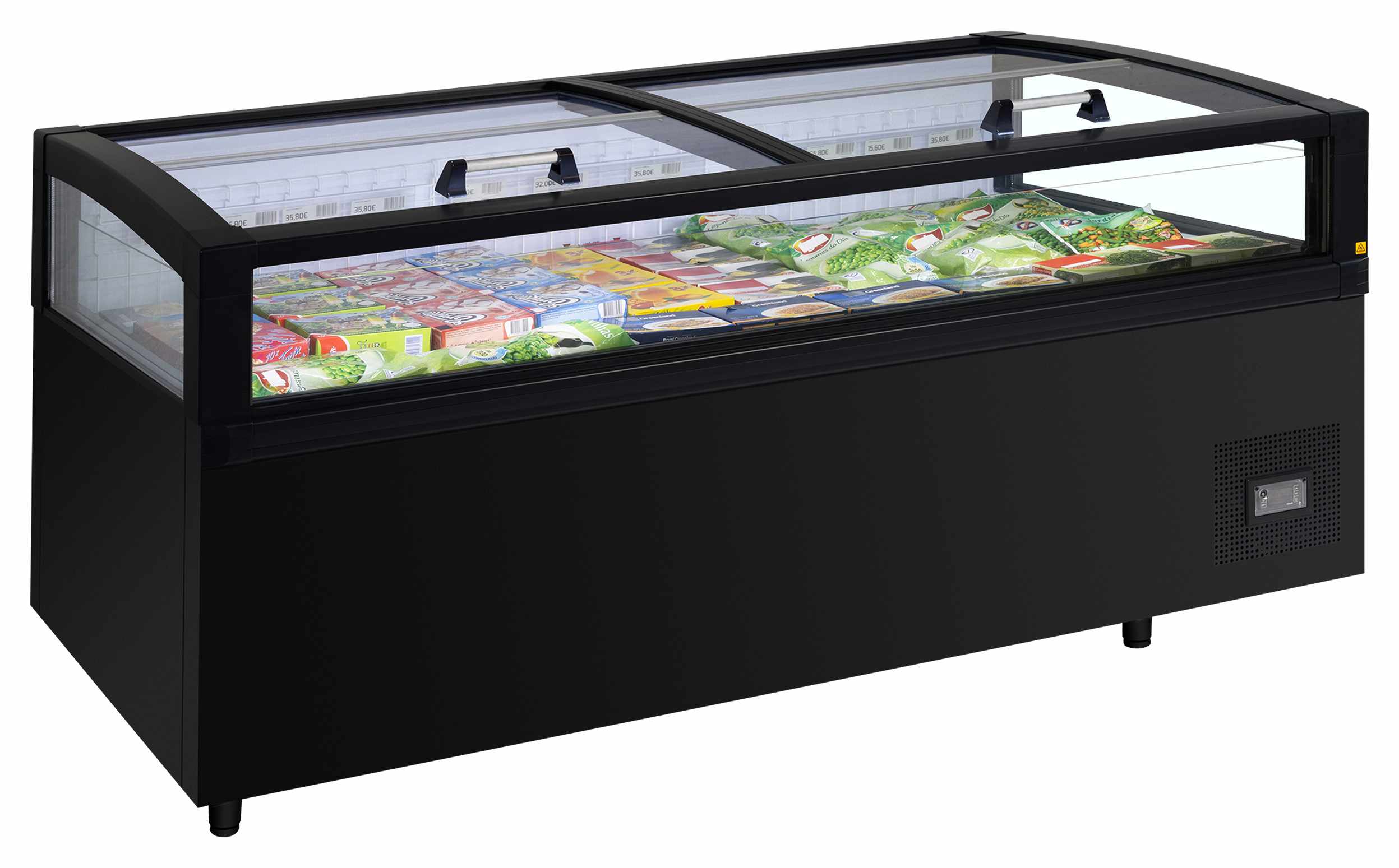 Vitrine réfrigérée professionnelle couvercles vitrés coulissants capacité 613 litres - View 200 CF VS B - Tefcold